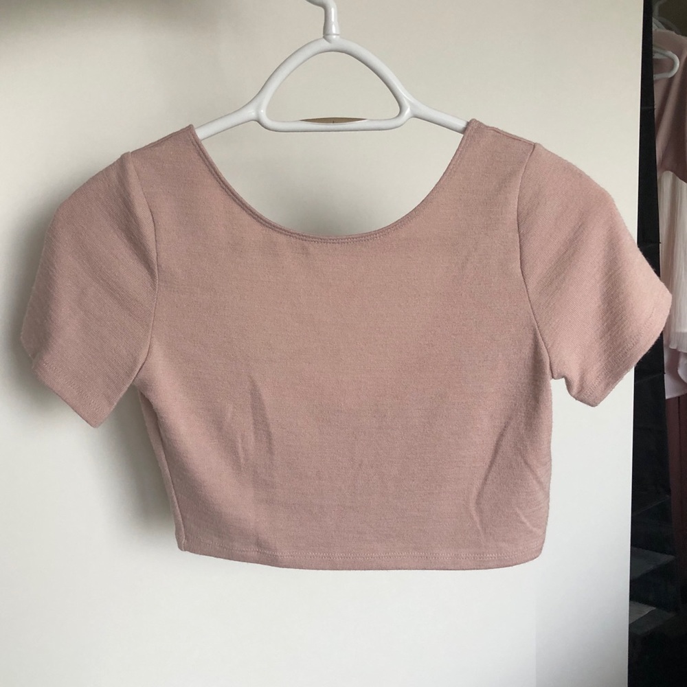 Aritzia Pink Crop Top